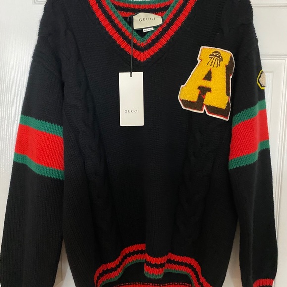 gucci cable knit sweater